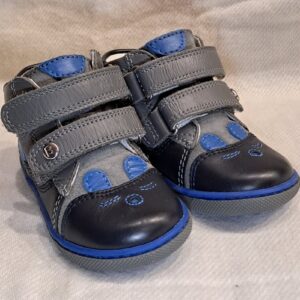 Buciki Myszki Szaro-Granatowe Jesienno-Zimowe