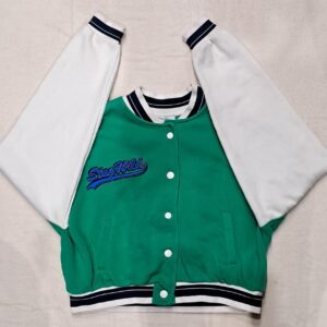 Biało-zielona bluza