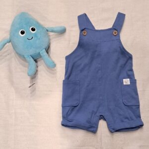 Niebieskie Spodenki Na Szelkach