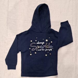 Granatowa Bluza w złote gwiazdki